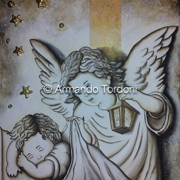 angelo-custode-2-tela-40x30x4-tecnica-mista-stucco-olio-e-acrilico-con-pigmenti-oro